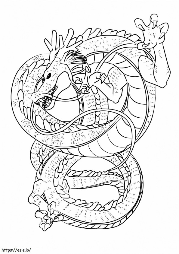 Shenron 2 coloring page