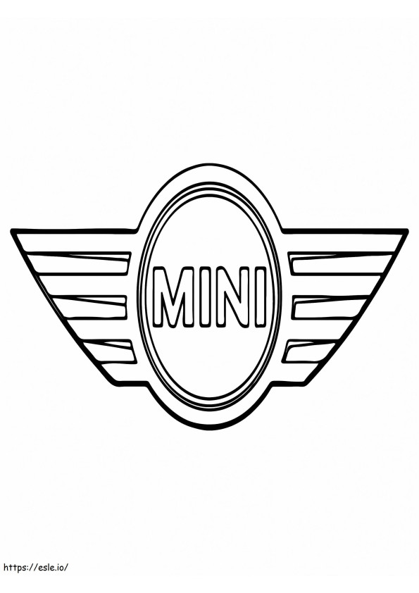 Logotipo do mini carro para colorir