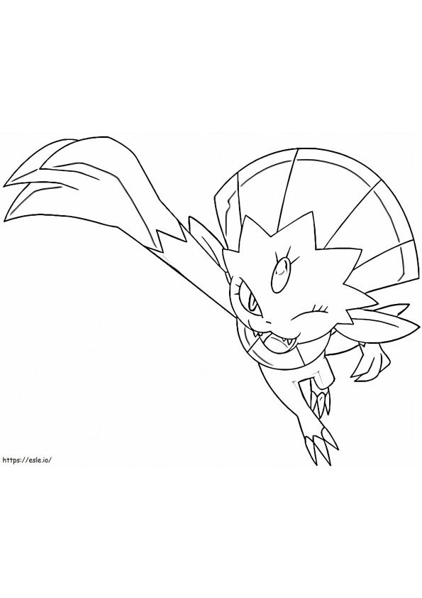 Weavile 9 coloring page
