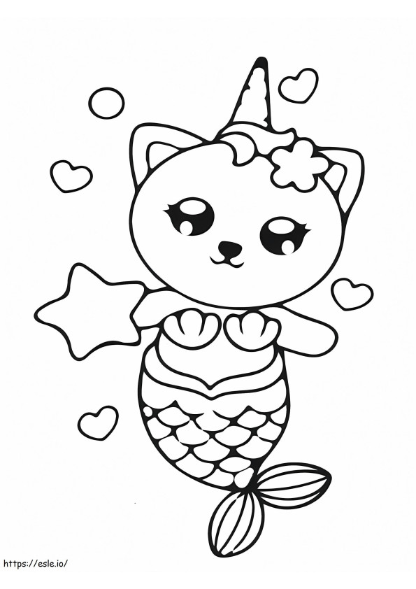 Mermaid Box coloring page
