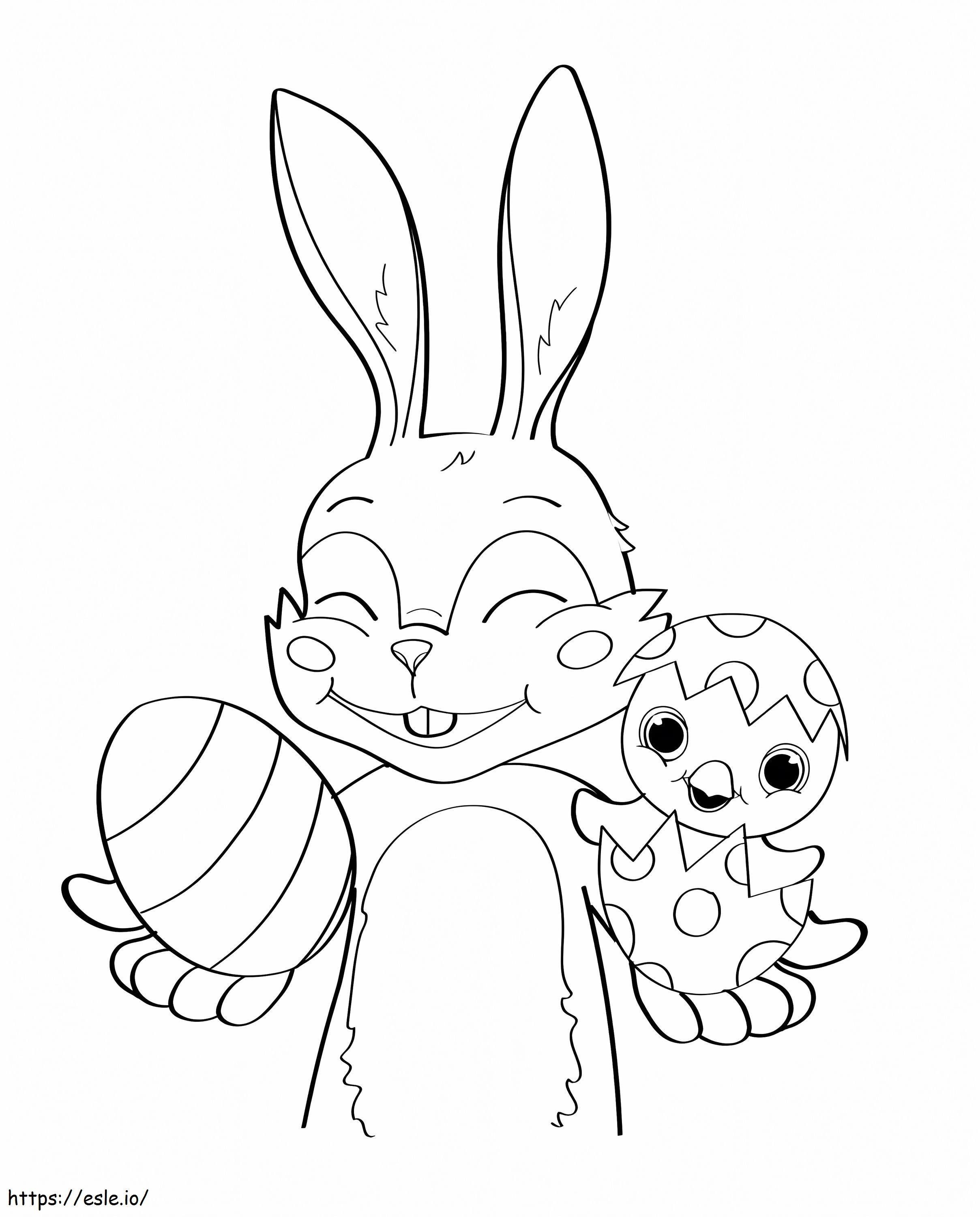 Cocomelon Easter Bunny coloring page