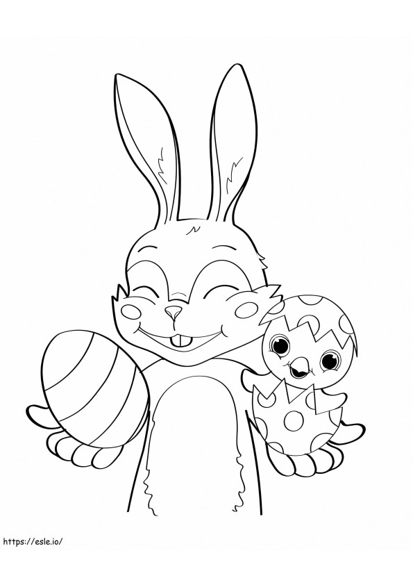 Cocomelon Easter Bunny coloring page