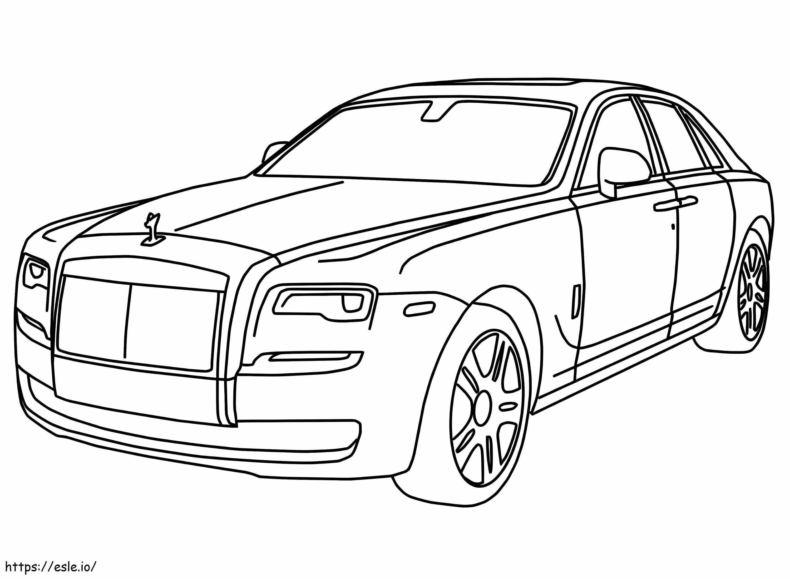 Awesome Rolls Royce coloring page