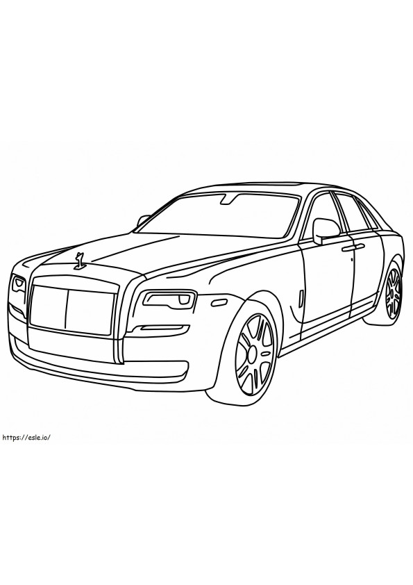 Awesome Rolls Royce coloring page