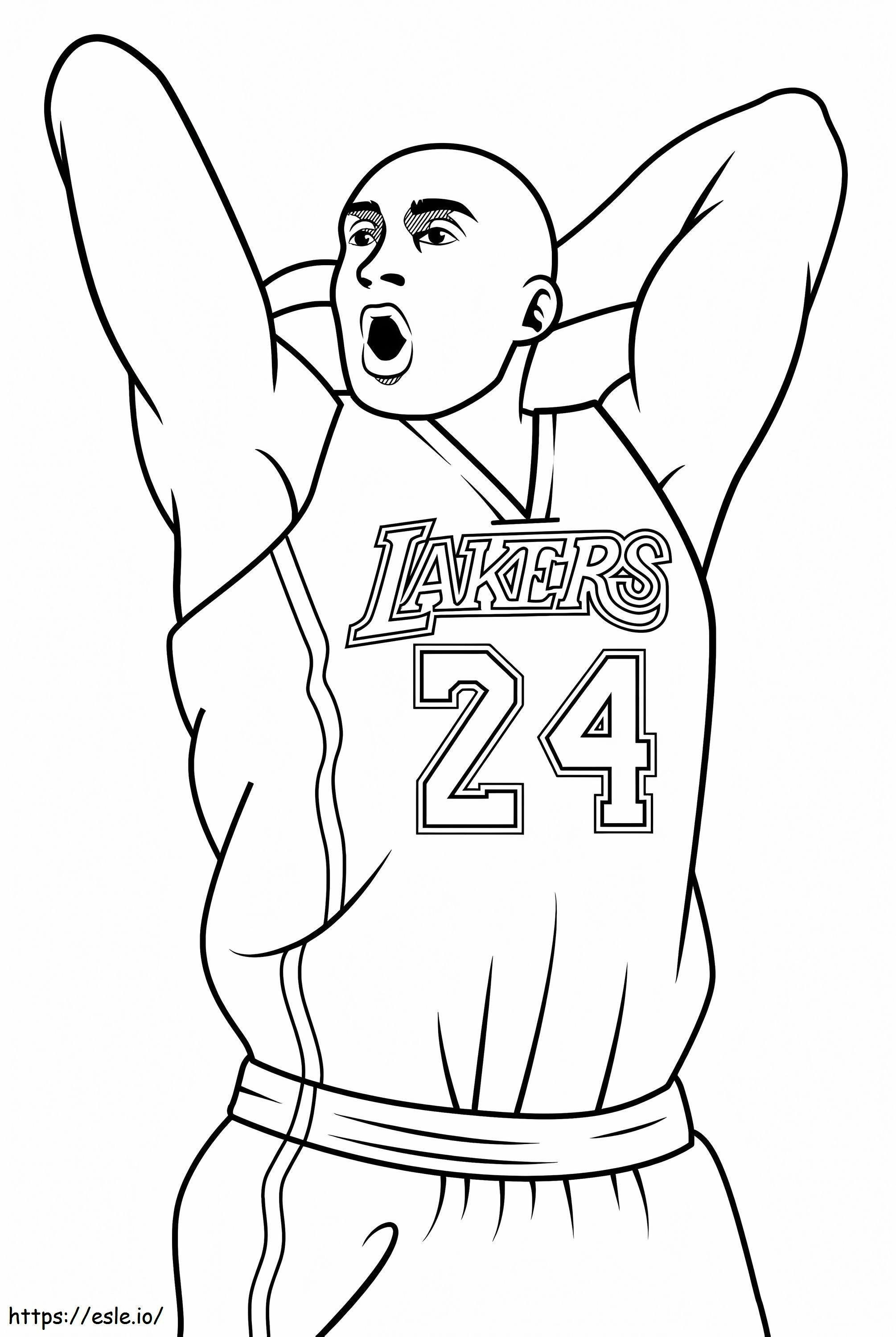 Kobe Bryant para impressão para colorir