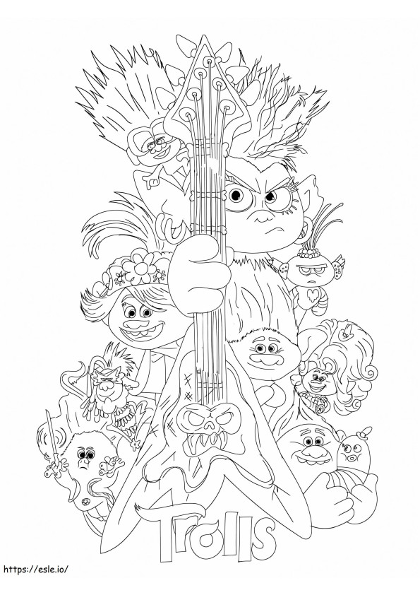 1589445939 Wonder Day Trolls 38 coloring page