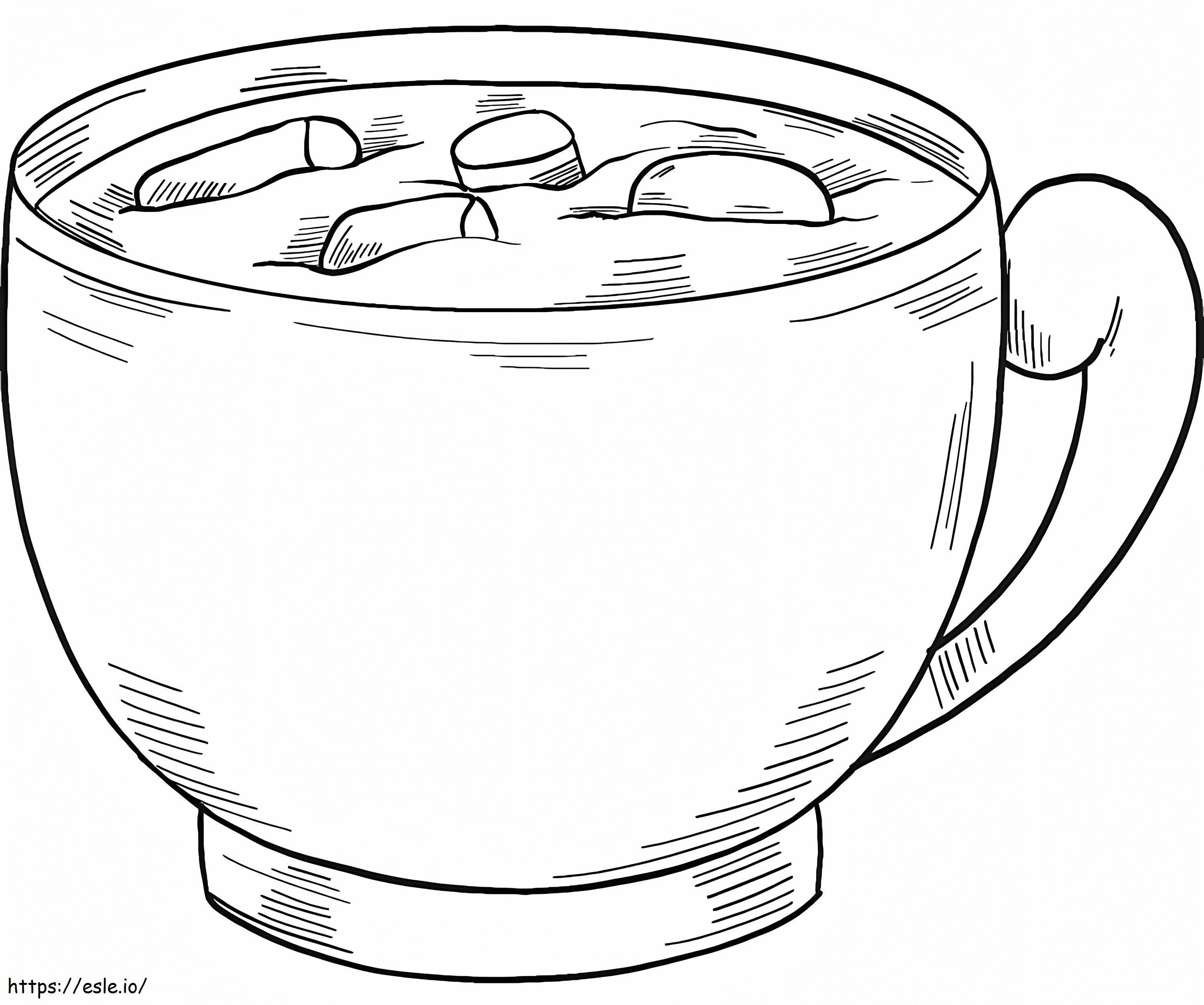 Free Hot Chocolate coloring page