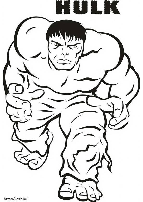 Hulk 10 coloring page