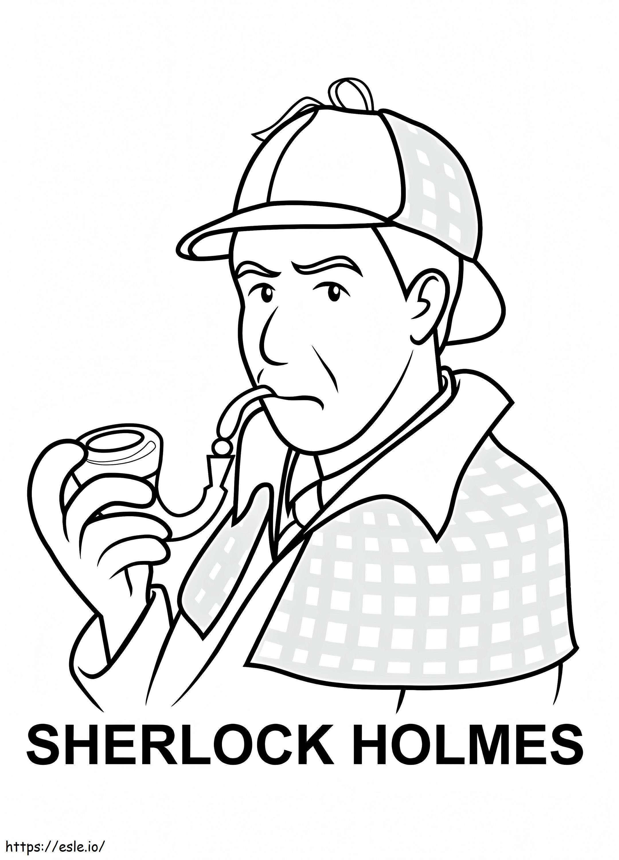 Sherlock Holmes 6 kolorowanka