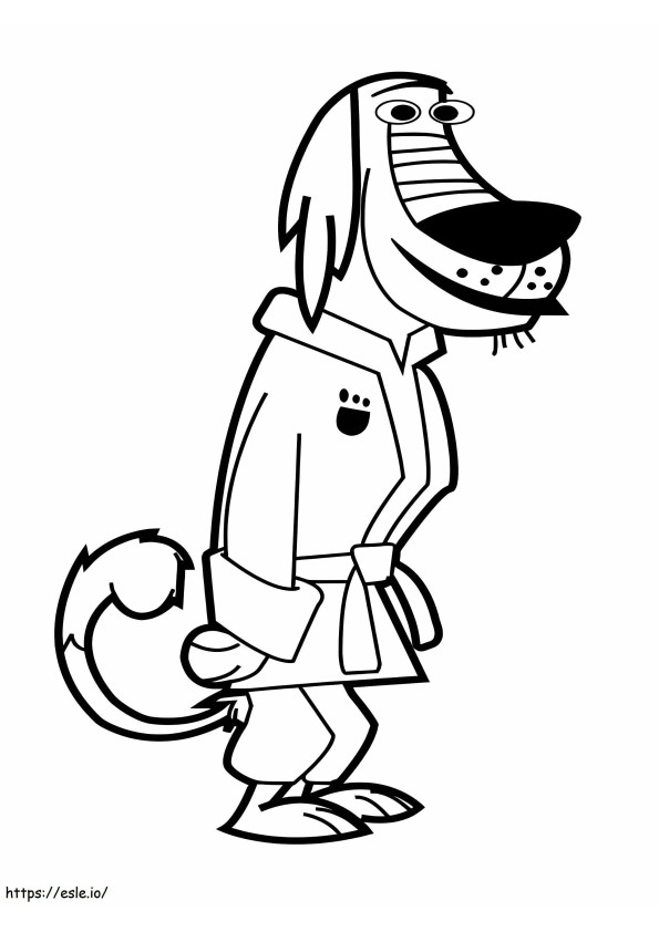 Dukey From Johnny Test coloring page