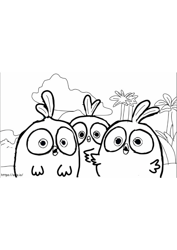 Angry Birds Blues 2 coloring page