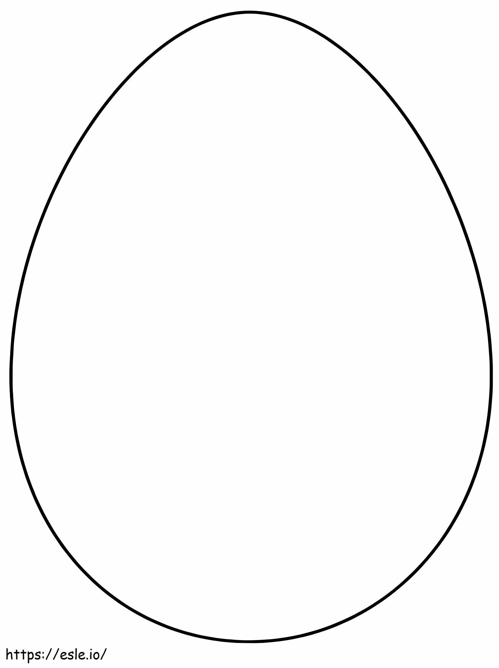 Telur Paskah yang Mudah Gambar Mewarnai