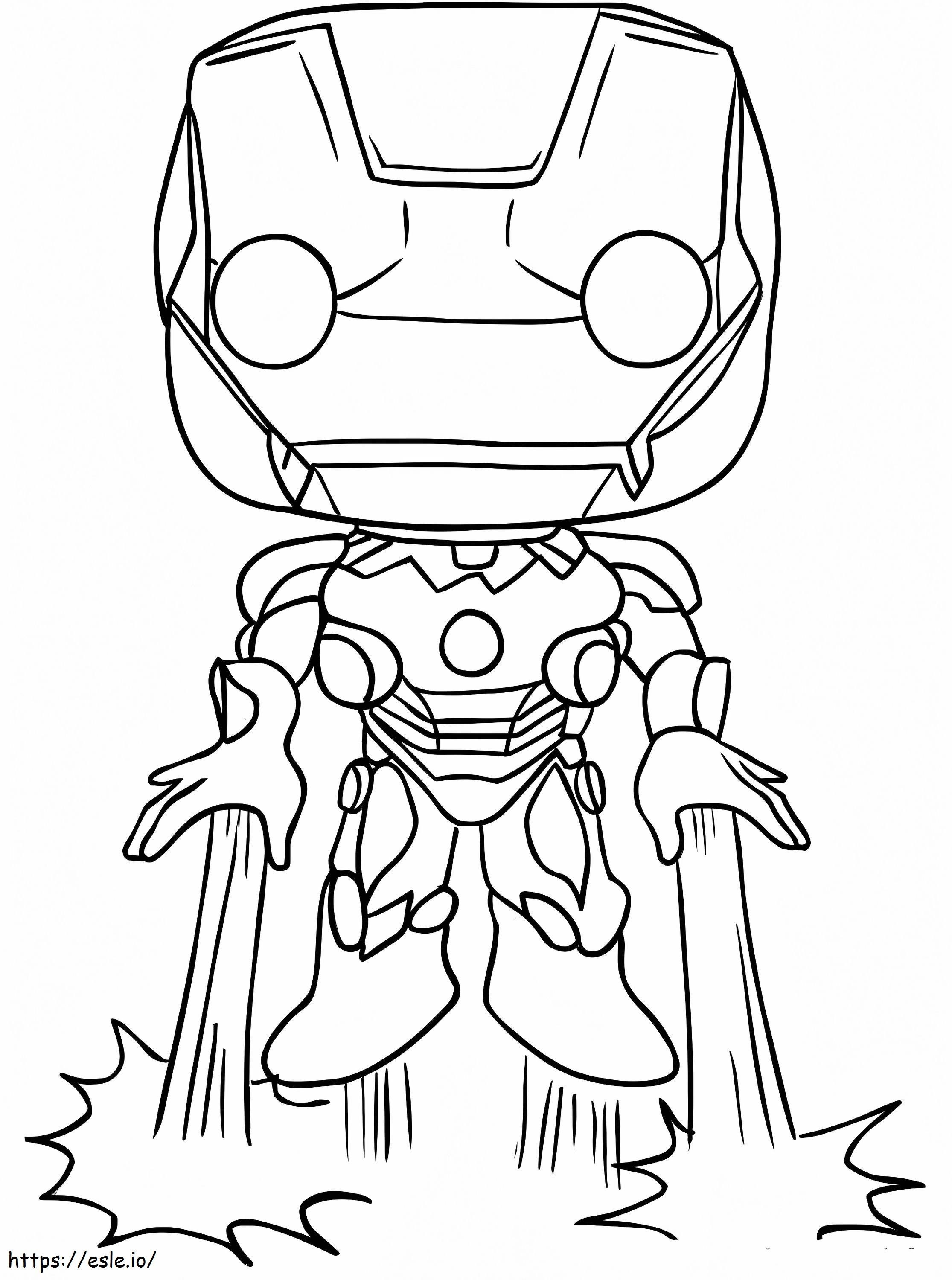 Funko Pop Ironman coloring page