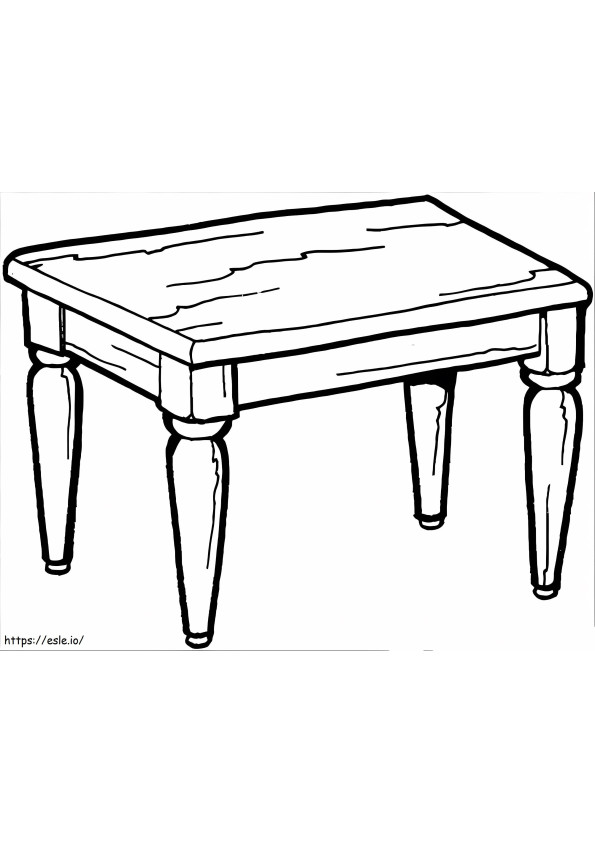 Old Table coloring page