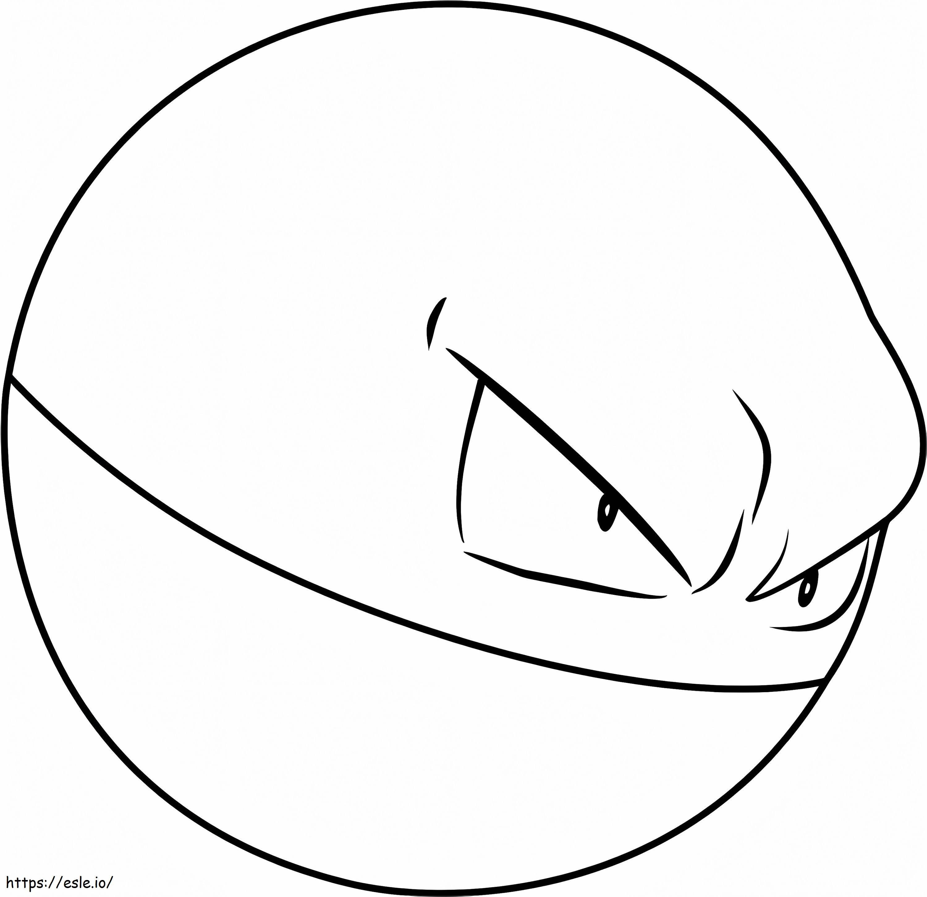 electrode coloring page template pokemon