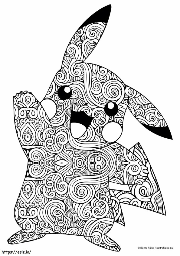 Mandala divertenti di Pikachu