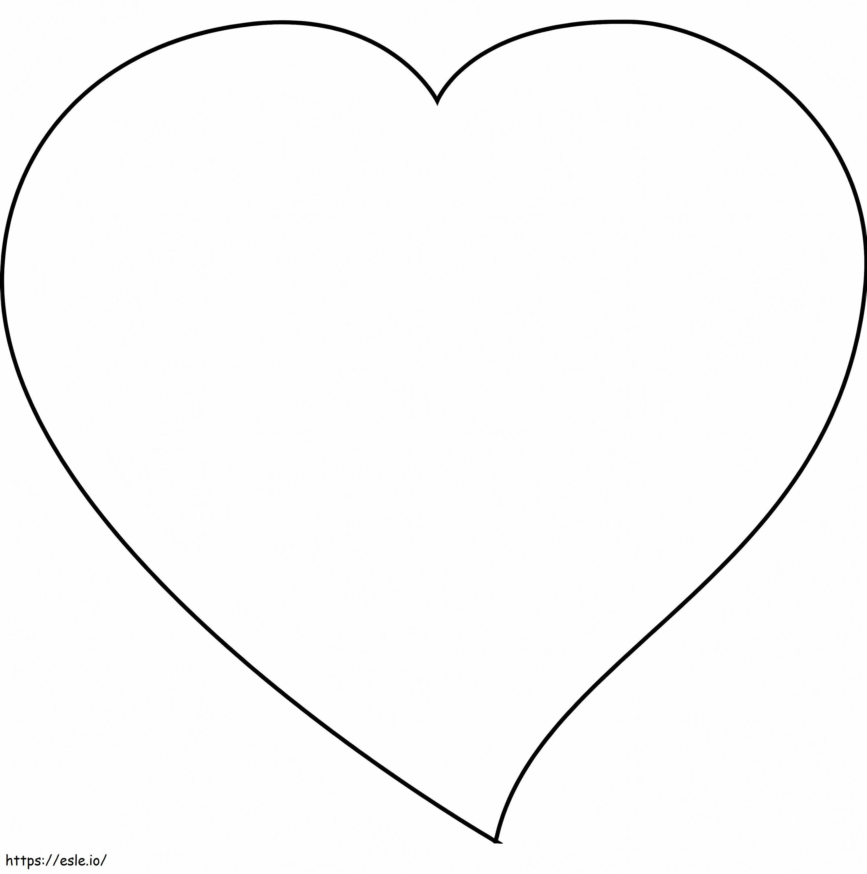 A Simple Heart coloring page