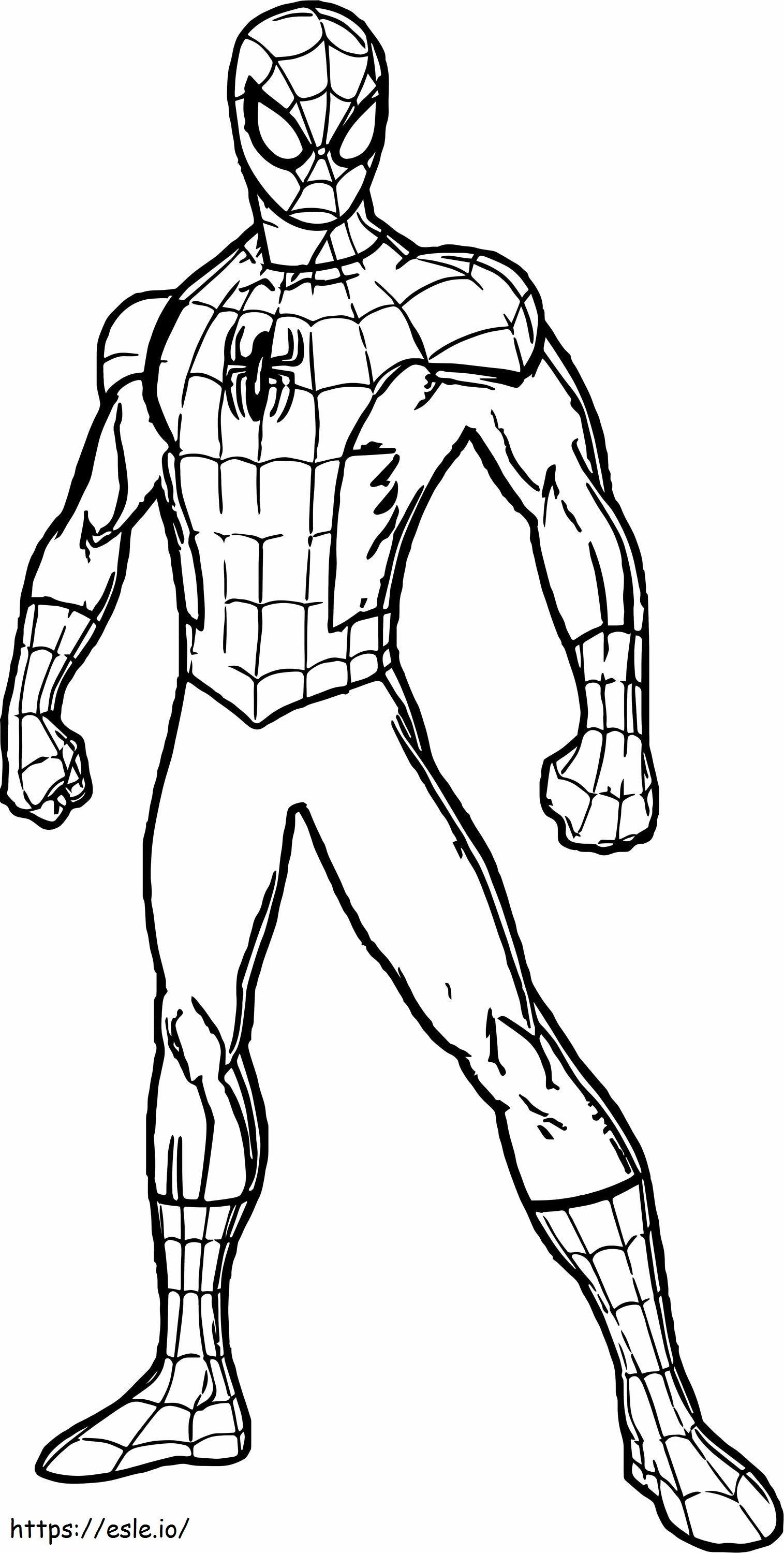 Normale Spider-Man kleurplaat kleurplaat