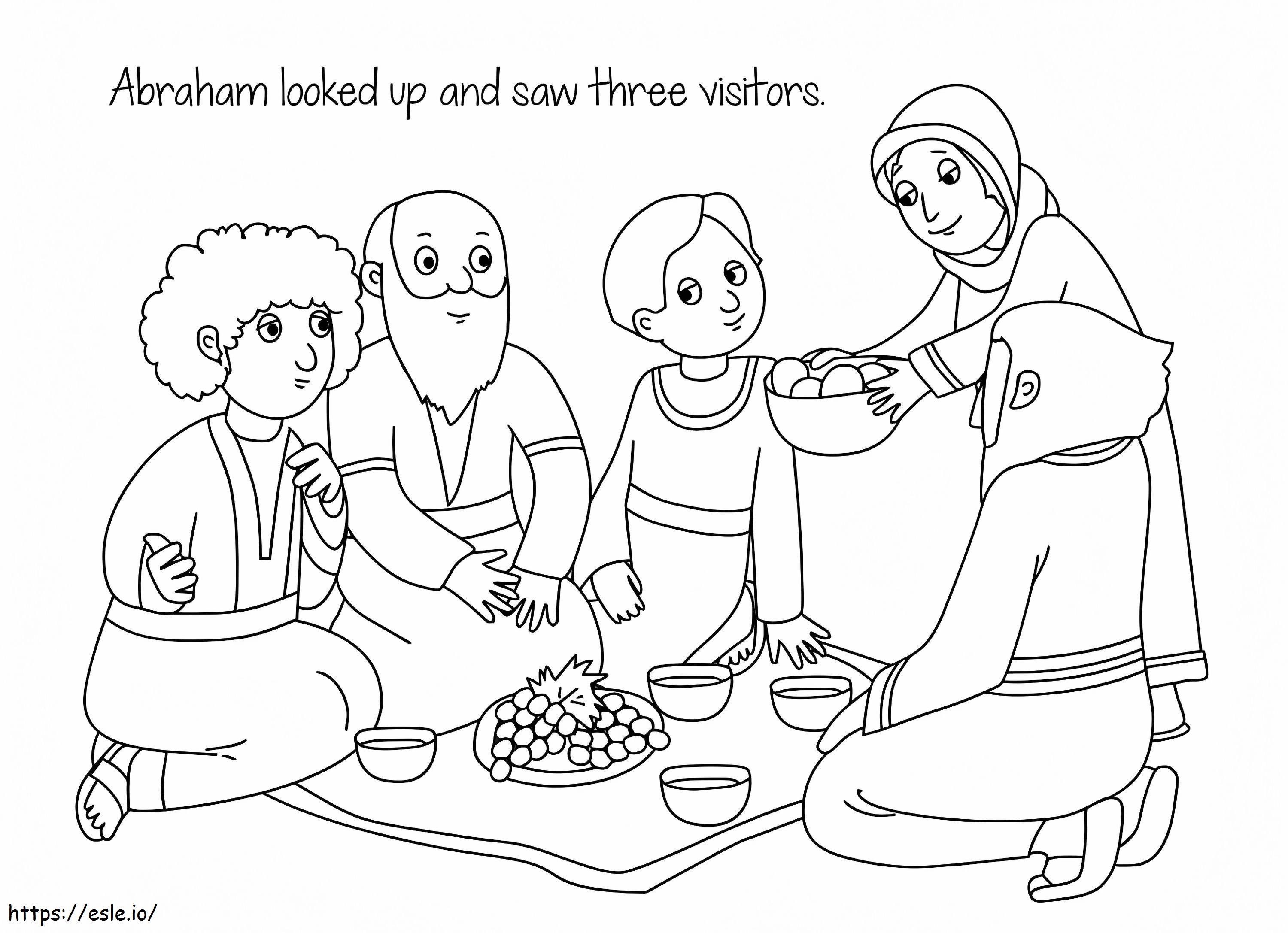 Abraham ja Saara 9 värityskuva