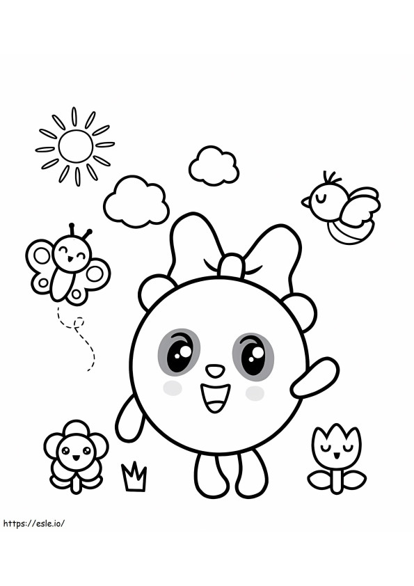 Panda From BabyRiki coloring page