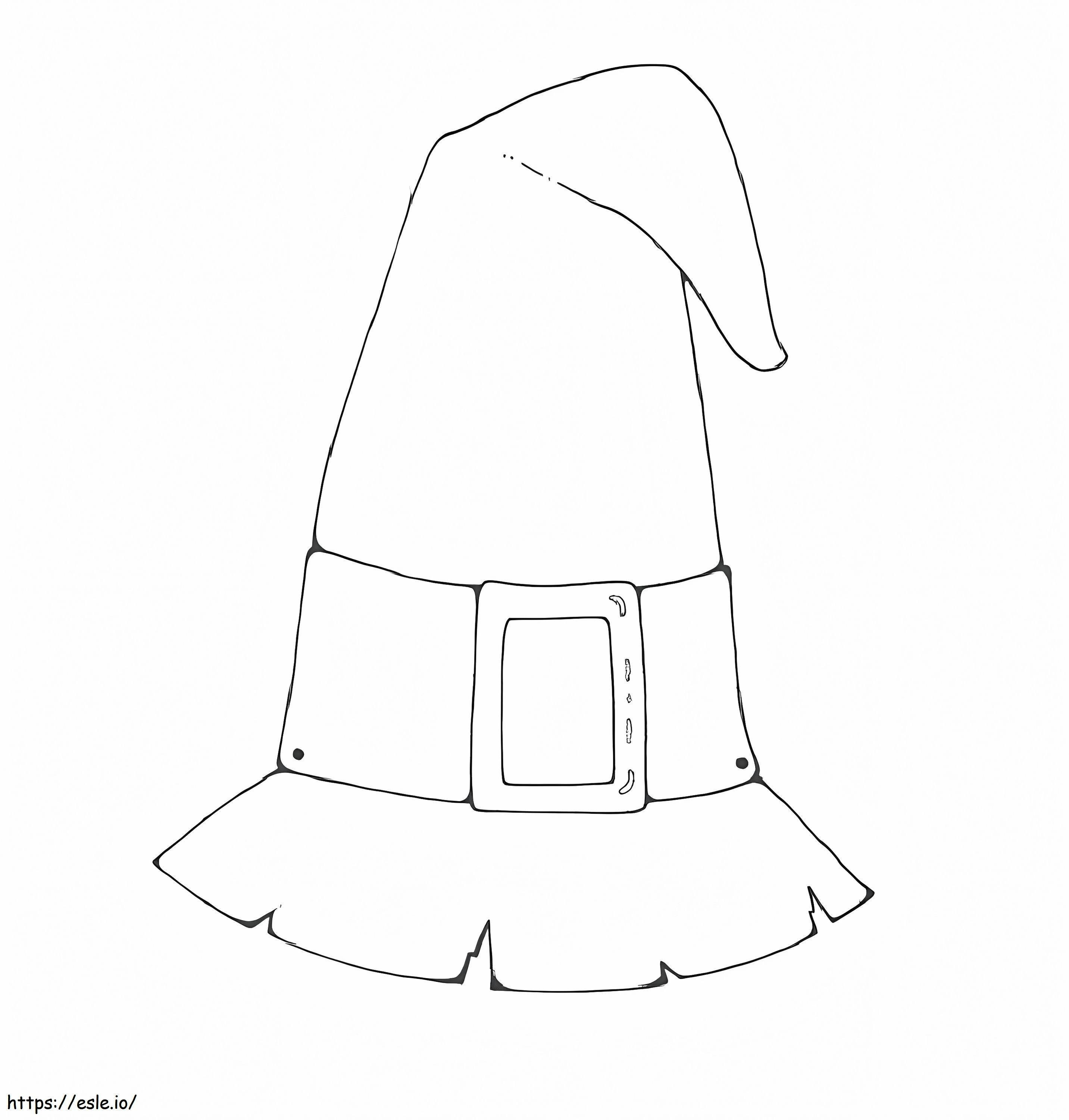 Witch Hat 3 coloring page