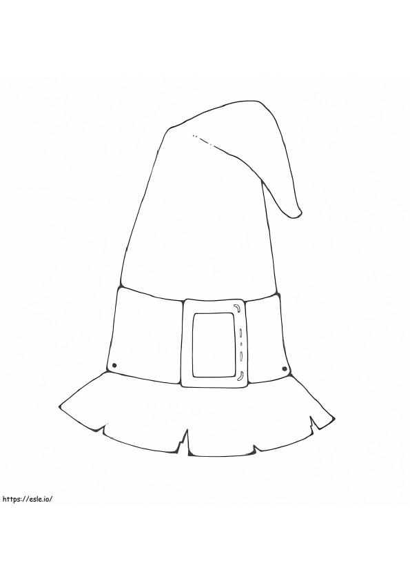 Witch Hat 3 coloring page