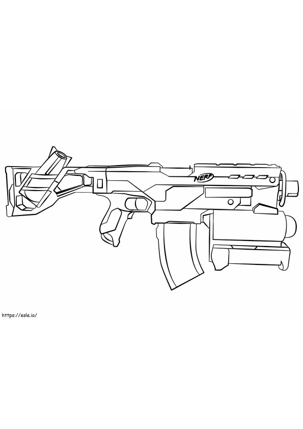 Awesome Nerf Gun coloring page
