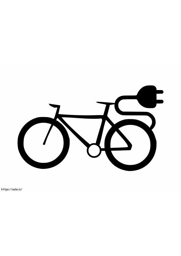 Black Bicycle coloring page