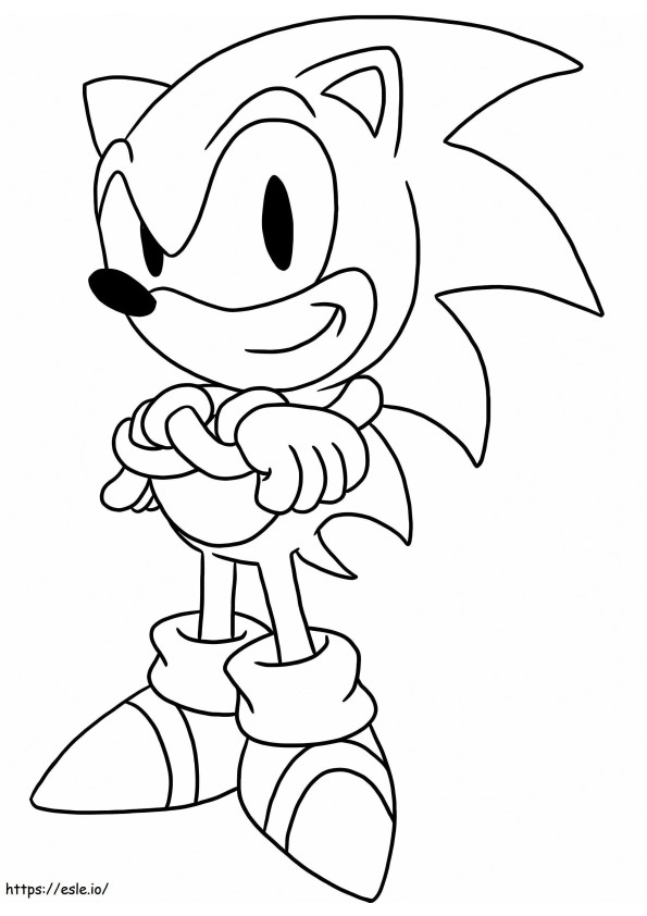 Sonic Mignon coloring page