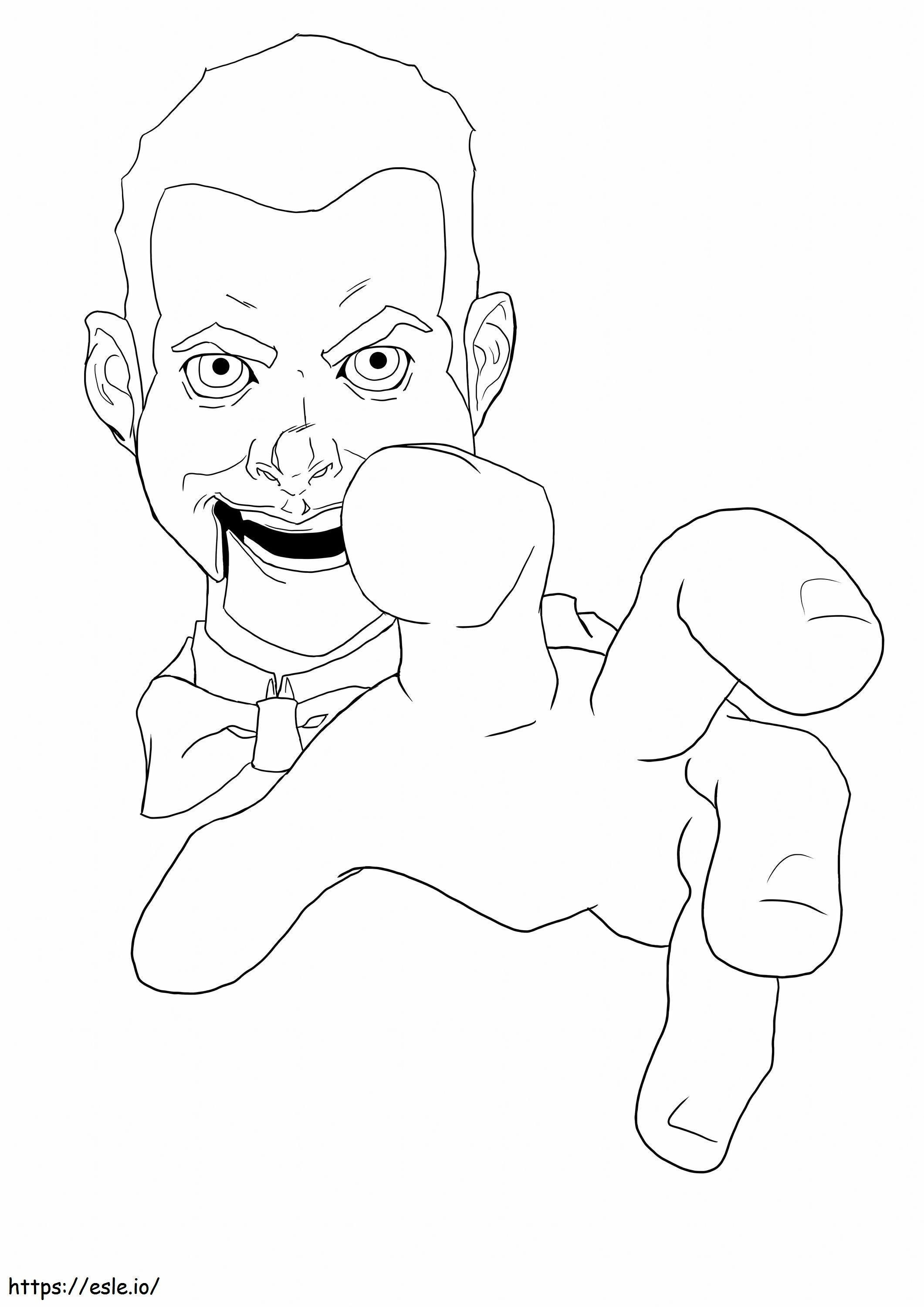 Slappy Aterrador Scaled coloring page