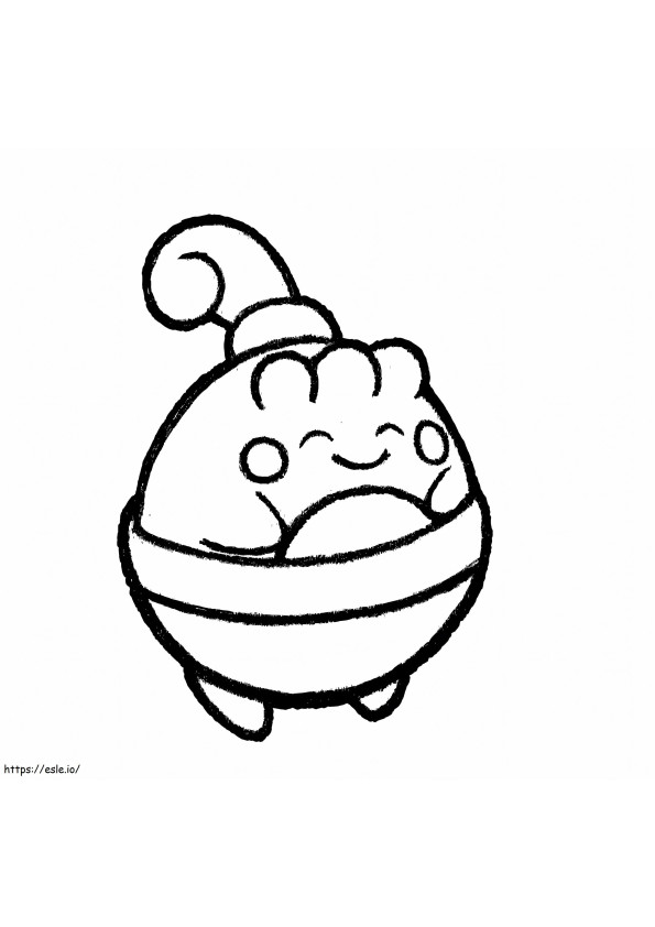 Happiny Pokemon 3 coloring page