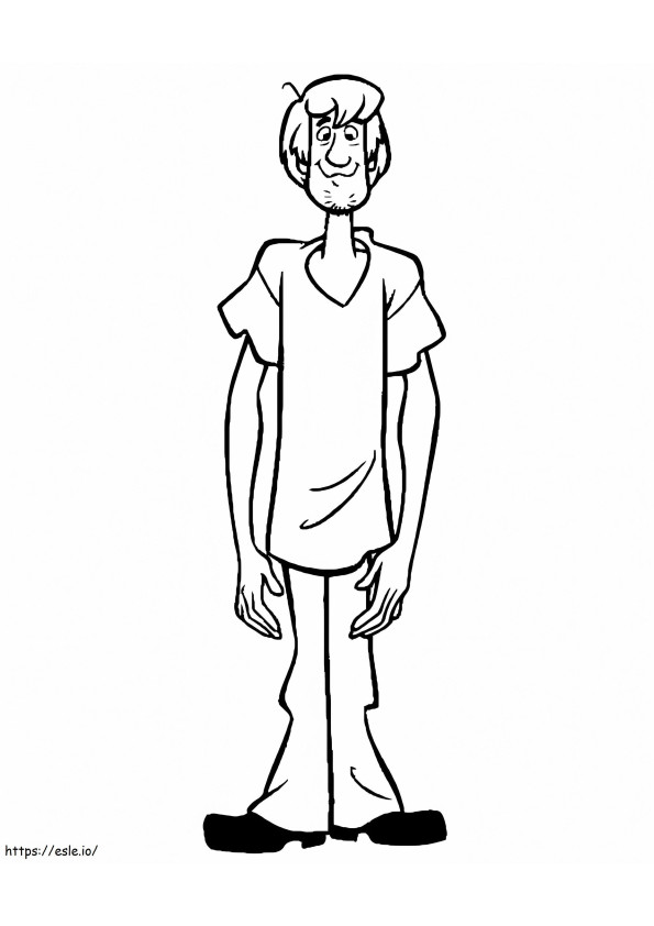 Shaggy Standing coloring page