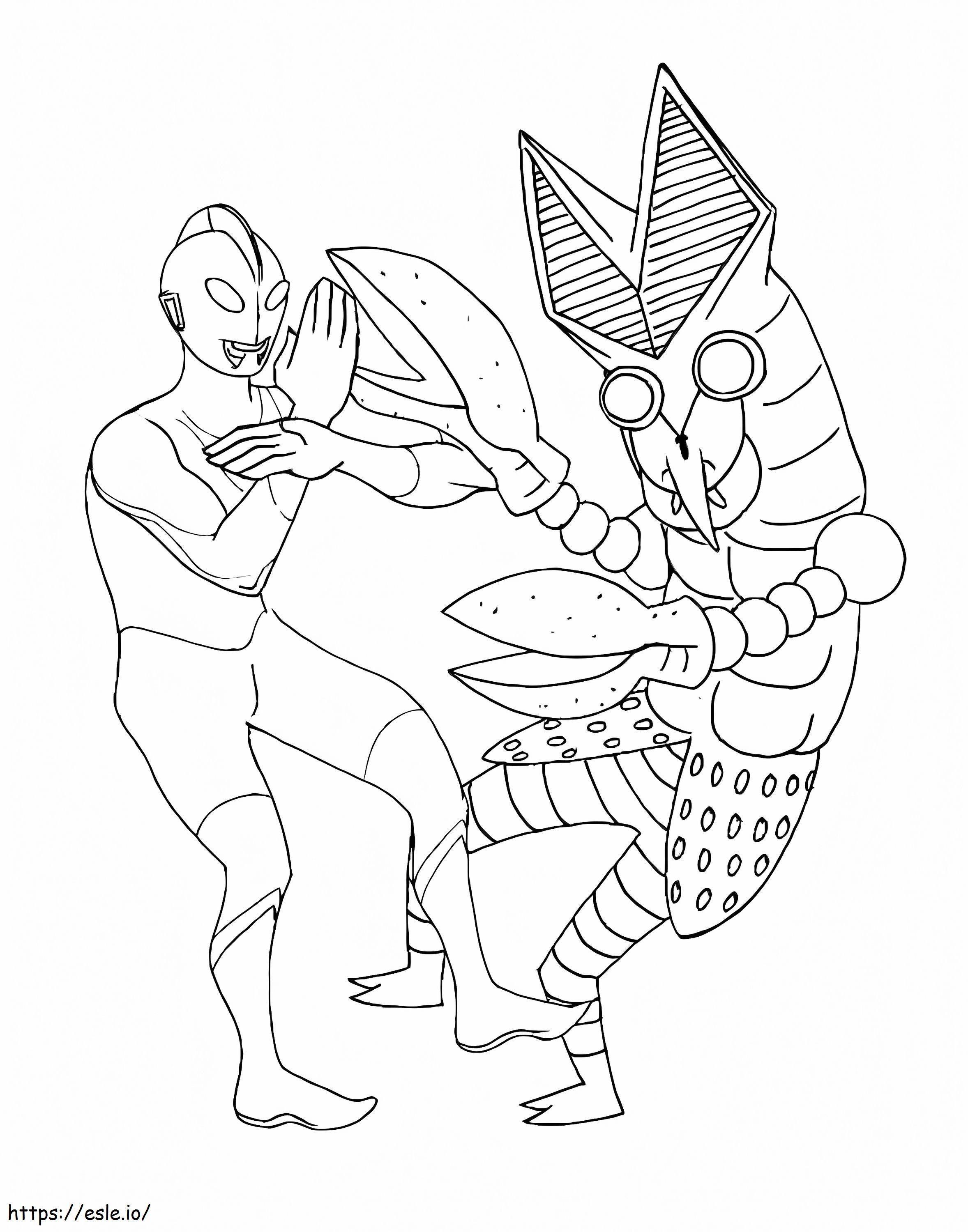 Ultraman Fighting coloring page