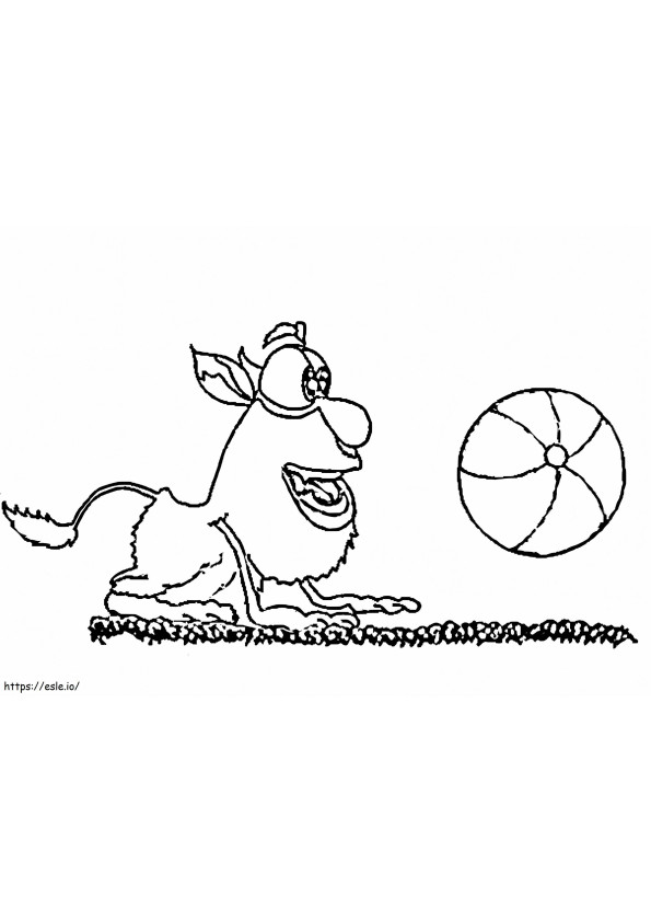 Booba And Ball coloring page