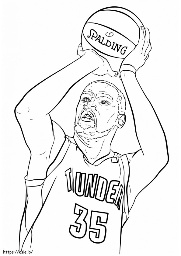 Kevin Durant Free Printable coloring page