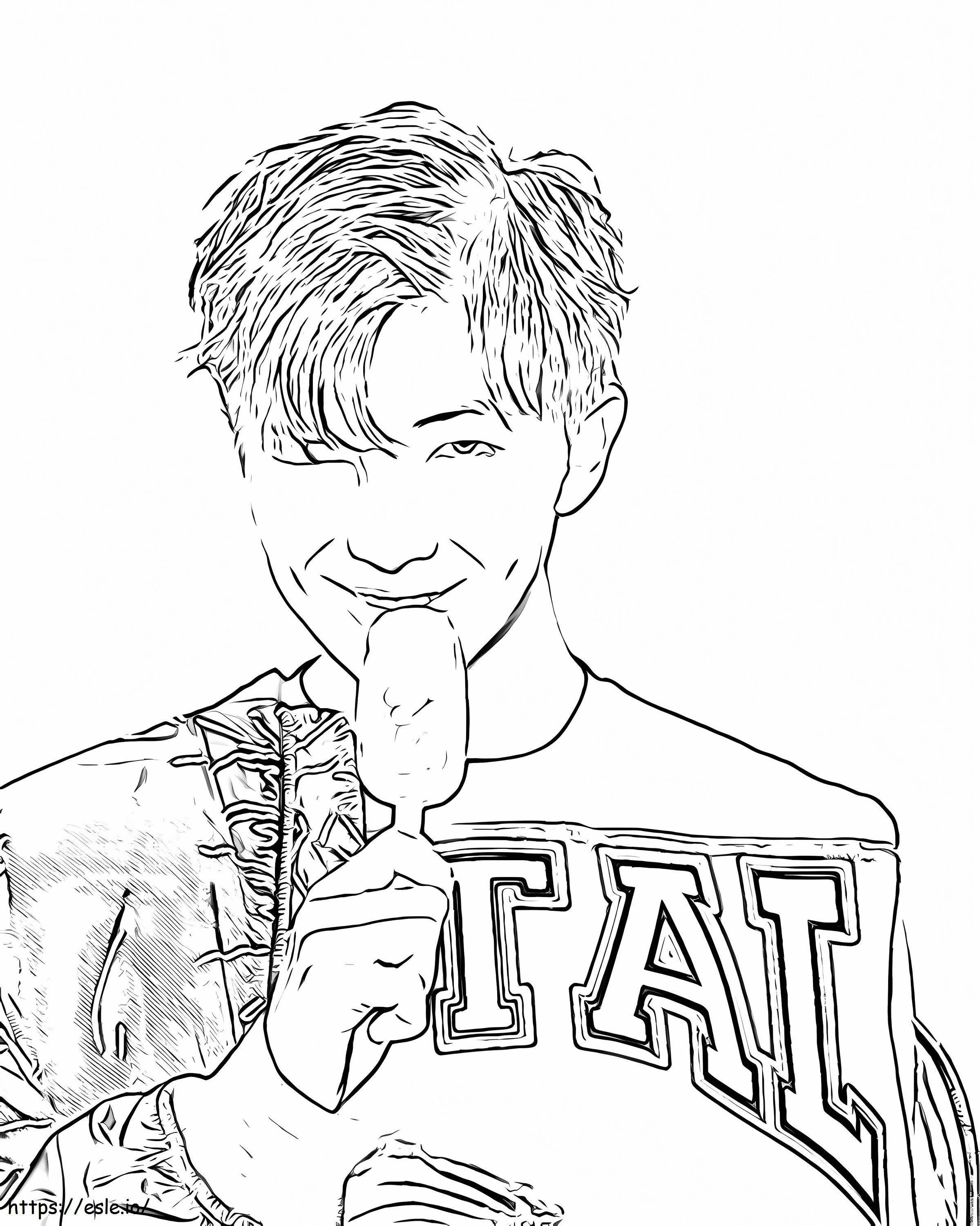 Rap Bts The Beast coloring page