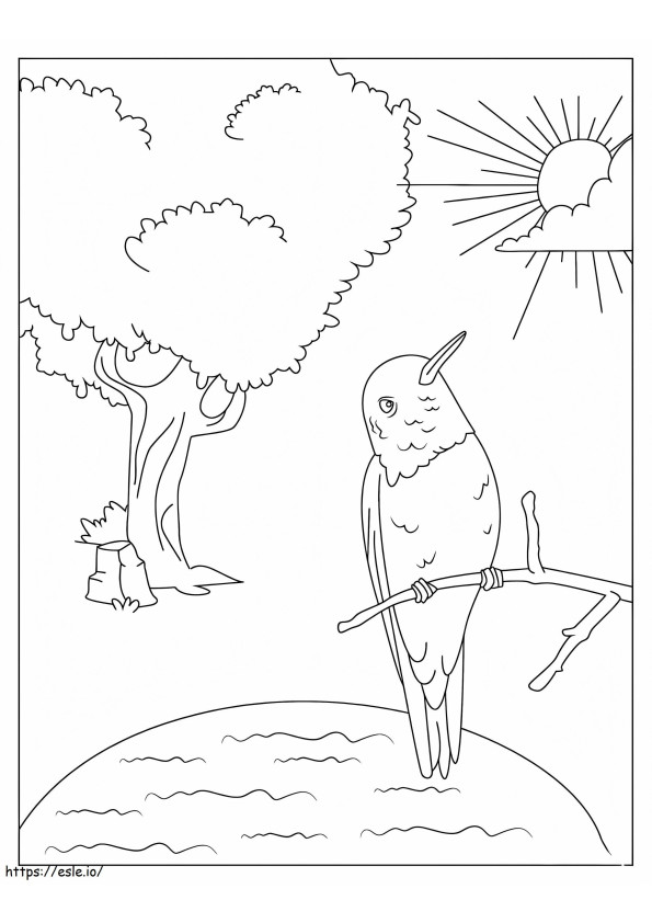 ハチドリと木