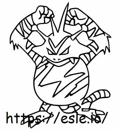 Electabuzz coloring page