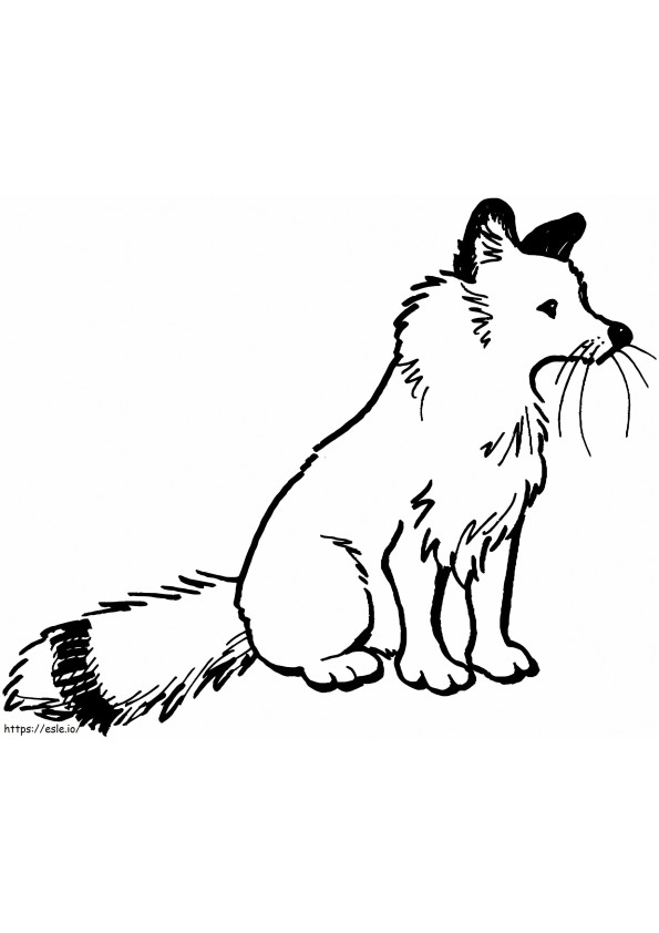 Normal Red Fox coloring page
