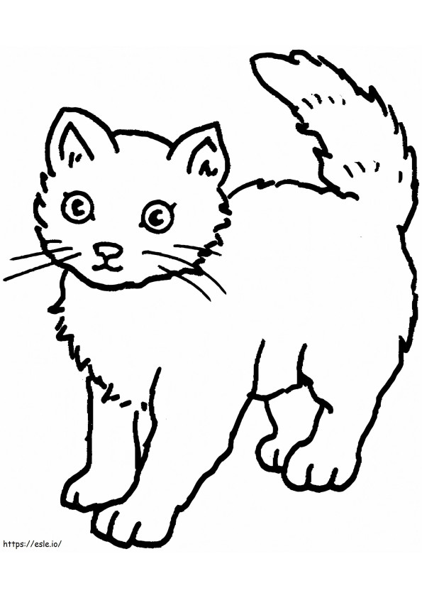 Small Cat coloring page