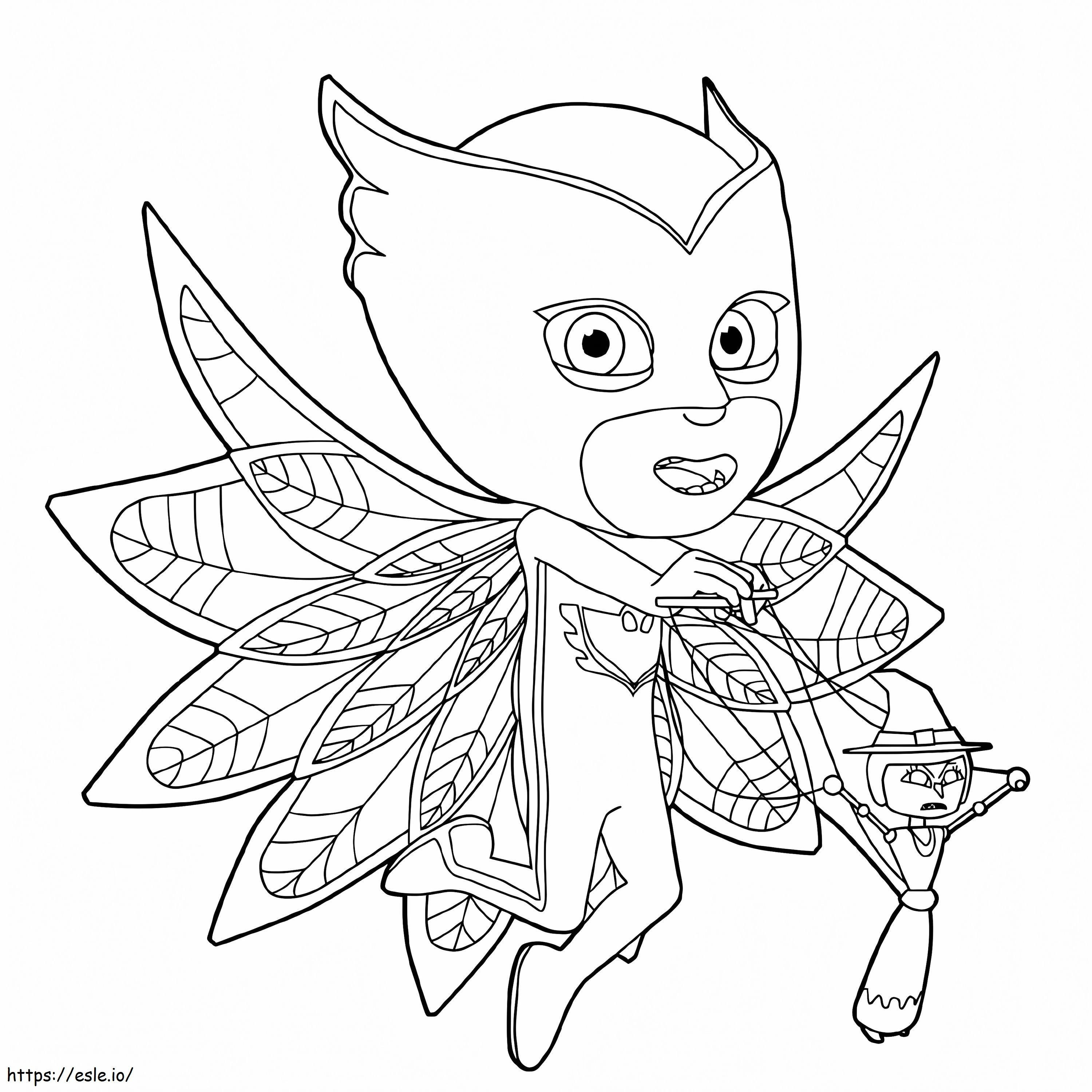 Coloriage Owlette et jouet à imprimer dessin