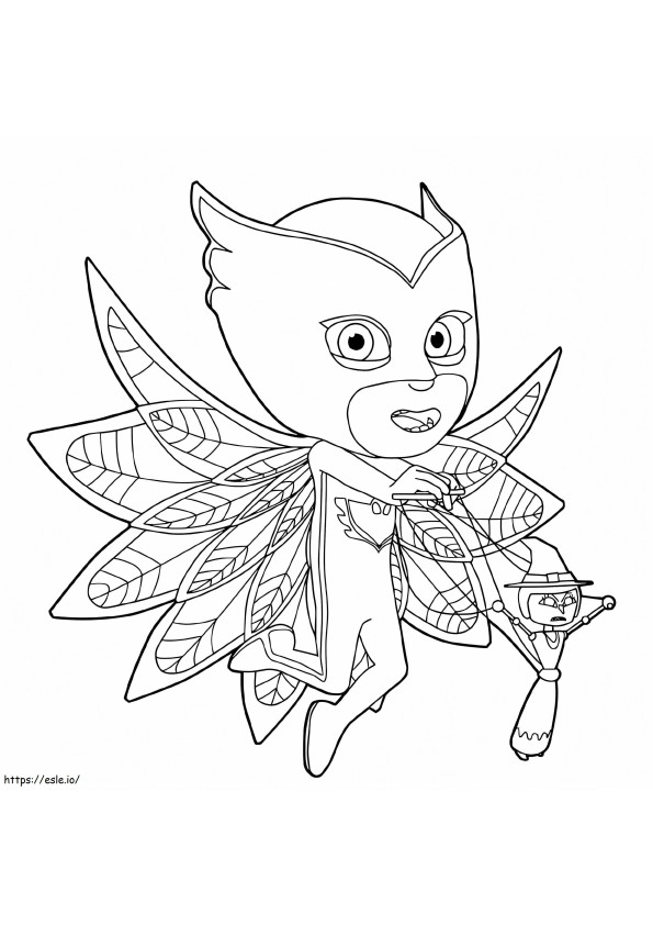 Owlette And Toy coloring page