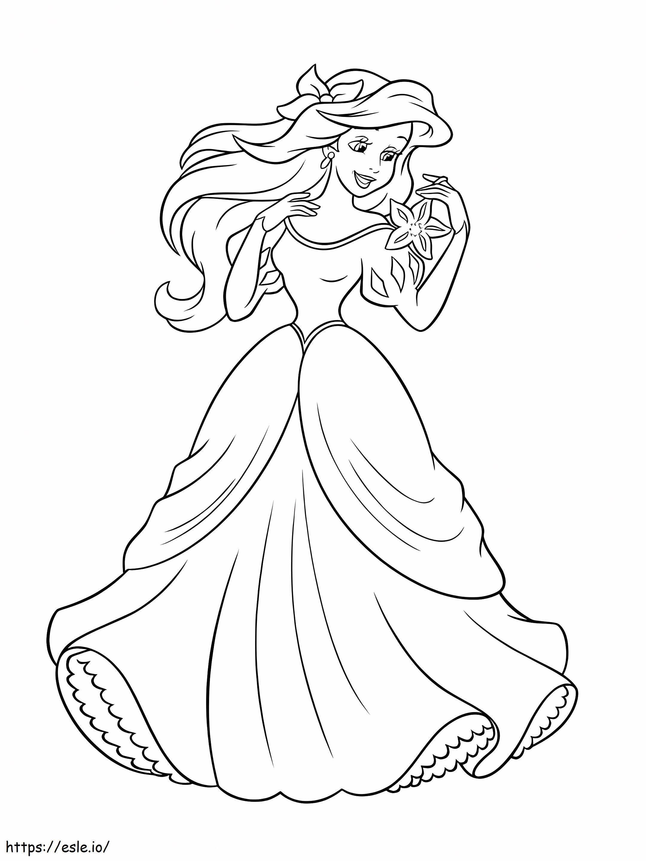 Awesome Ariel coloring page