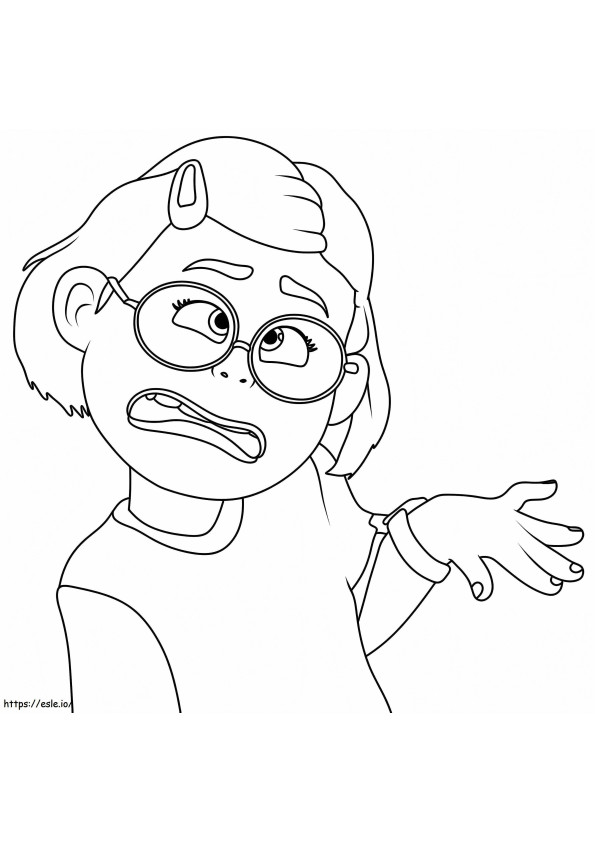 Funny Mei Lee coloring page