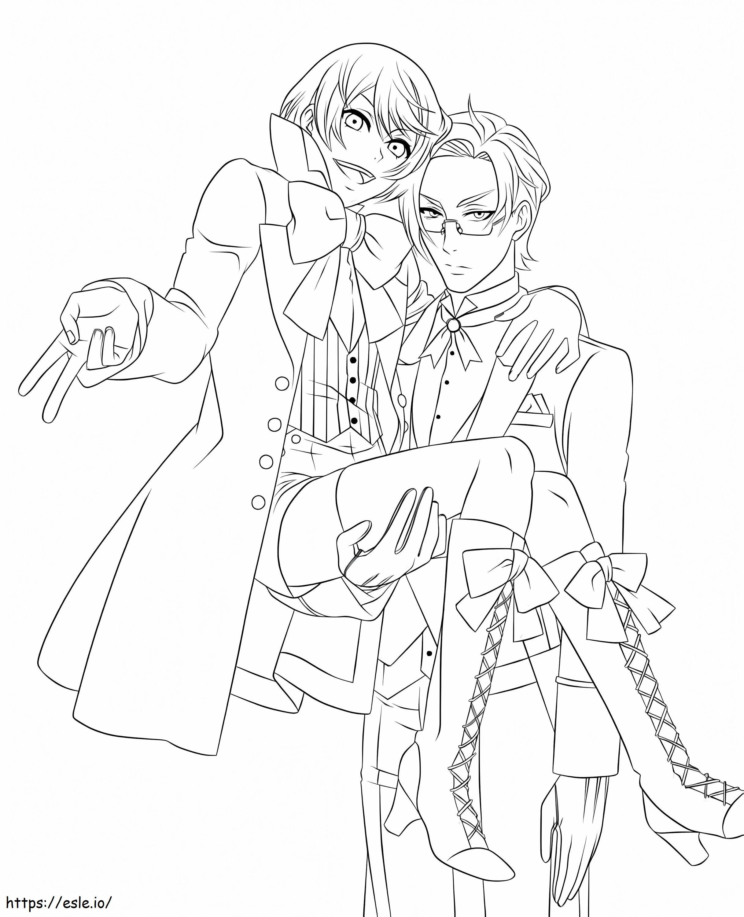 Gambar Mewarnai Alois Y Claude - Gratis Untuk Dicetak