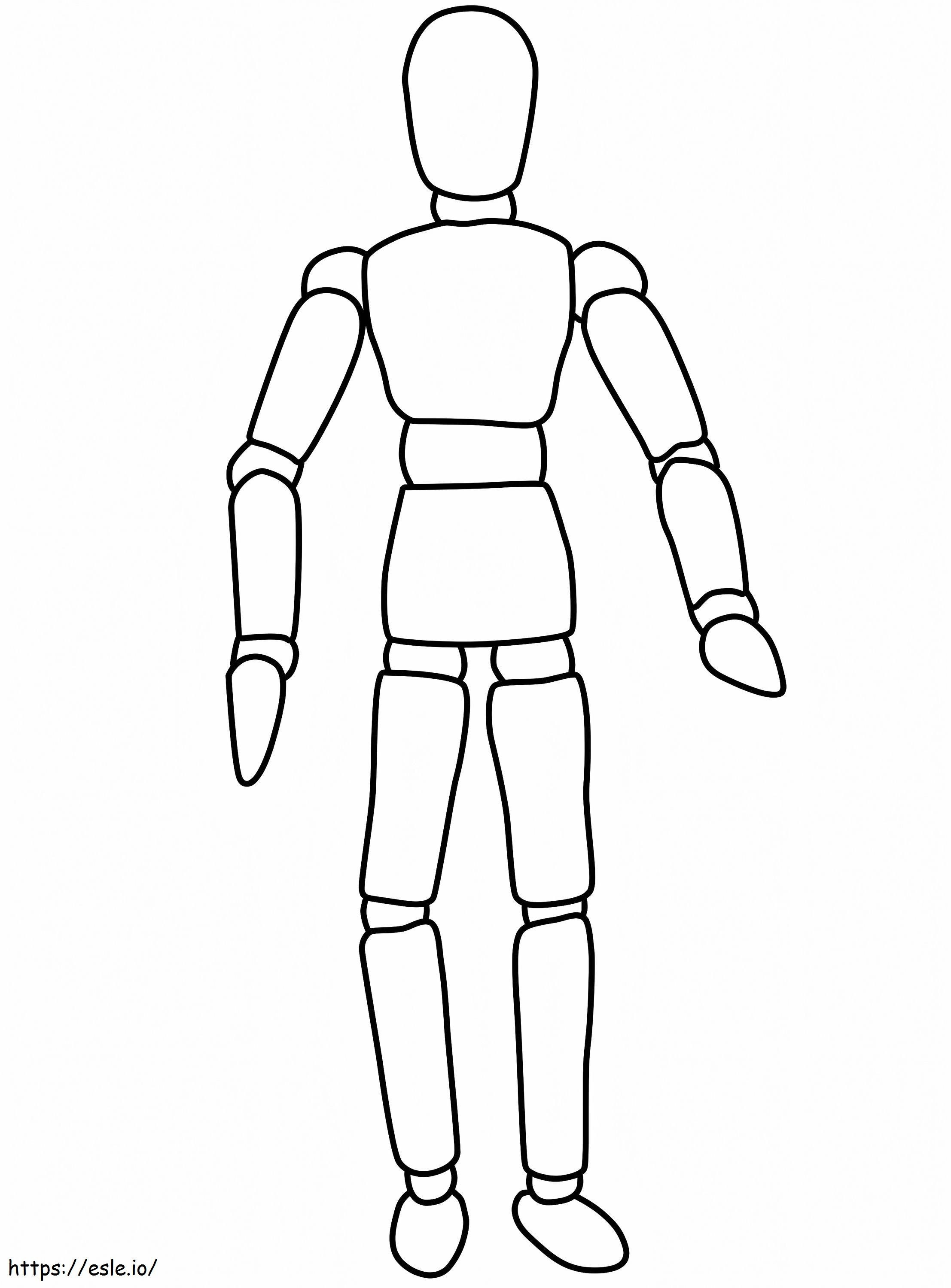 Mannequin Free Printable coloring page