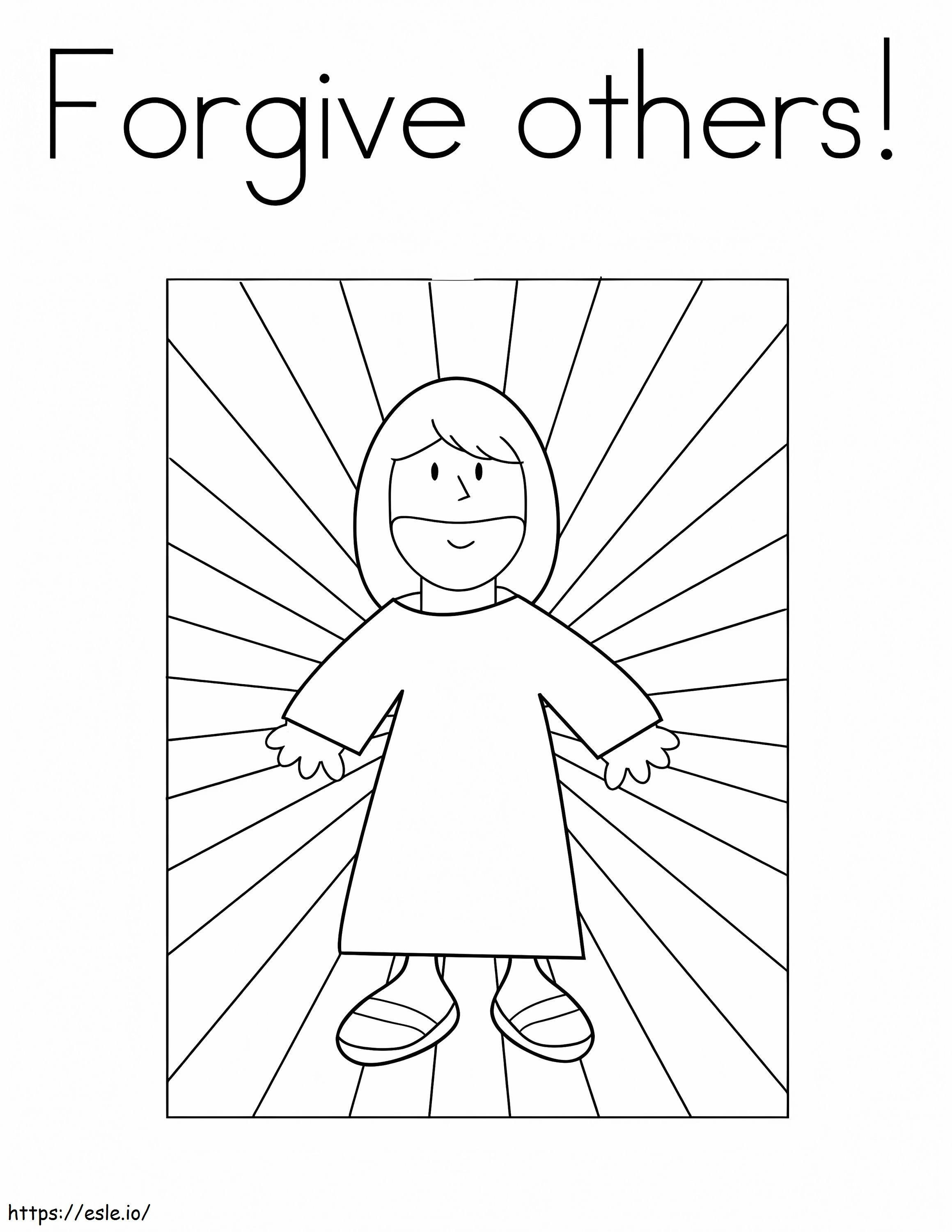 Bible Forgive Others coloring page