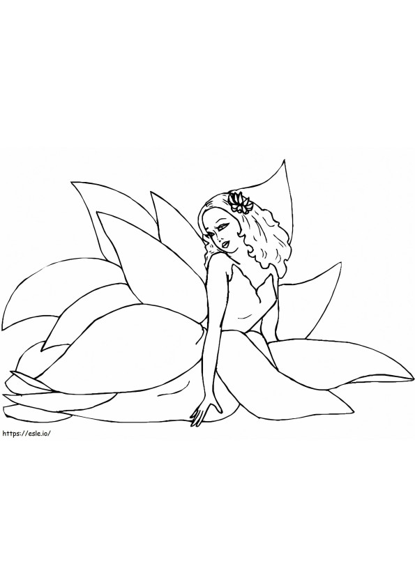 Flower Fairy coloring page