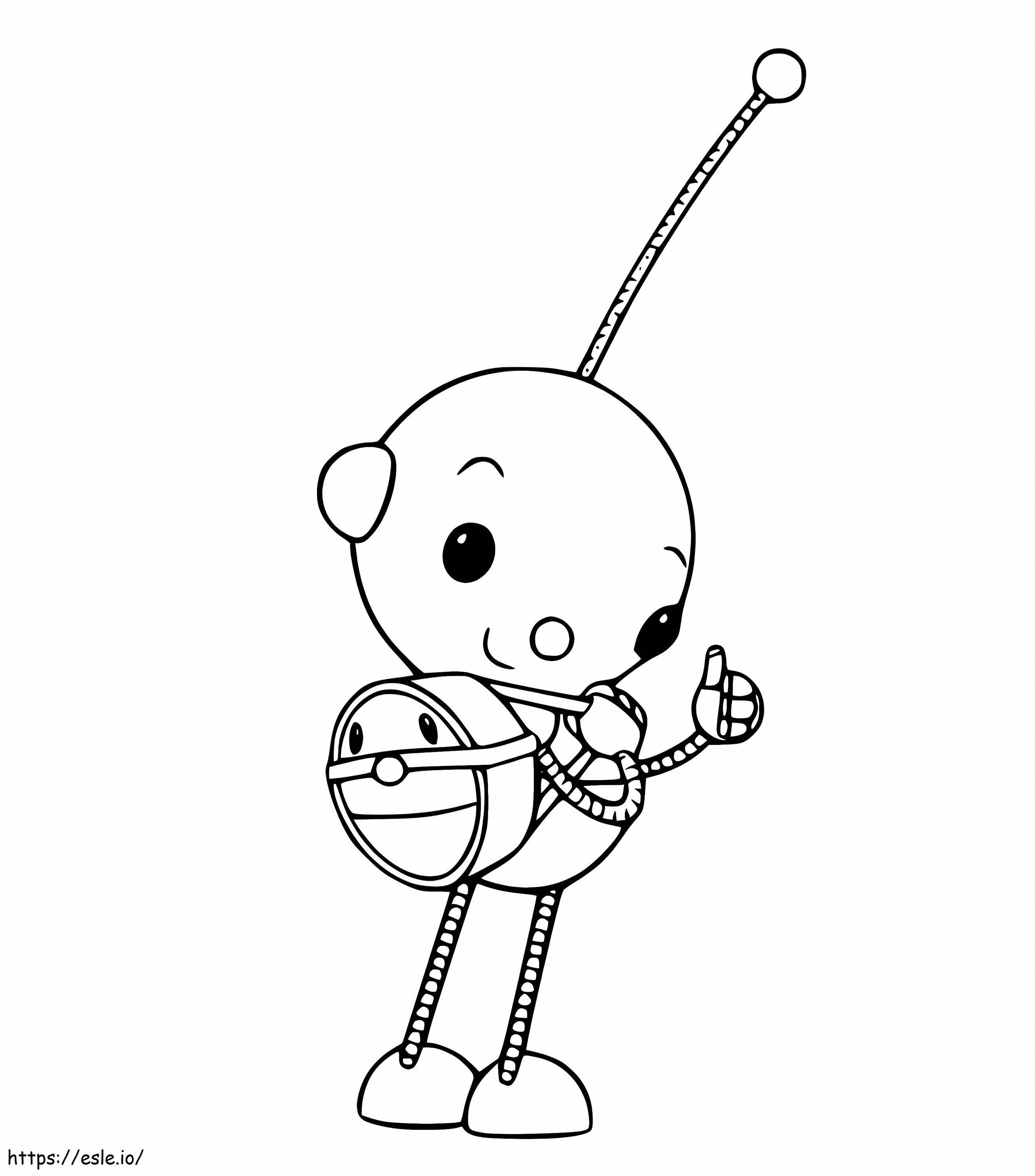 Olie Polie And Backpack coloring page
