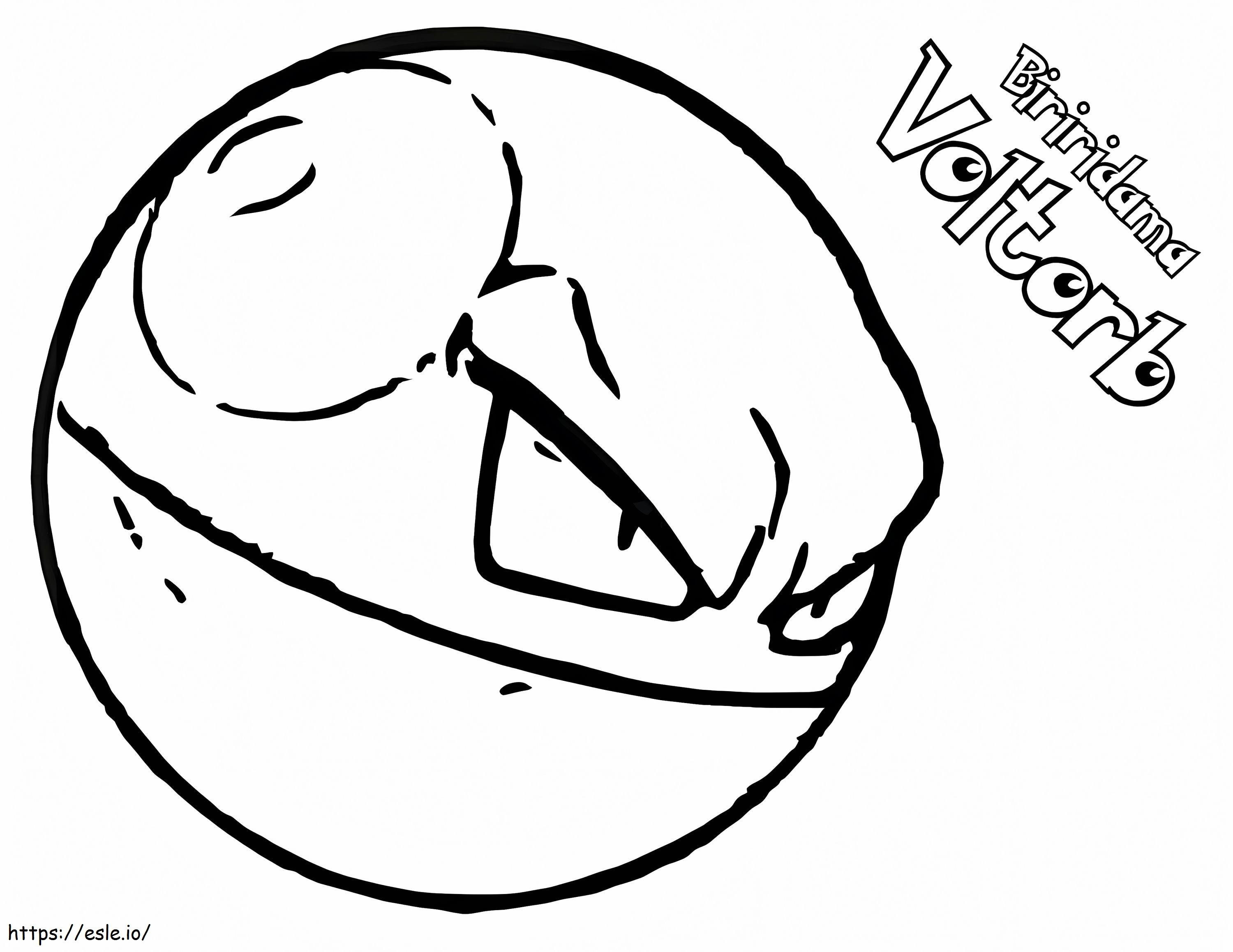 Voltorb 2 coloring page